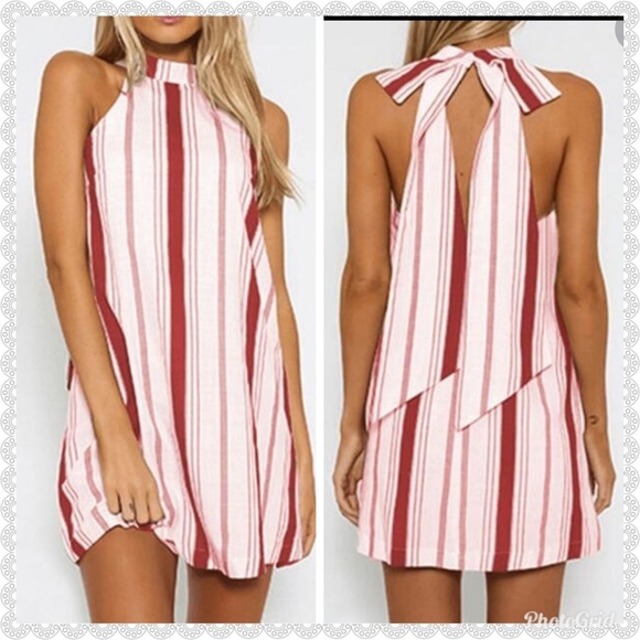 ***SOLD***sz XL  BLUE back bow detail dress - Picture 3 of 3